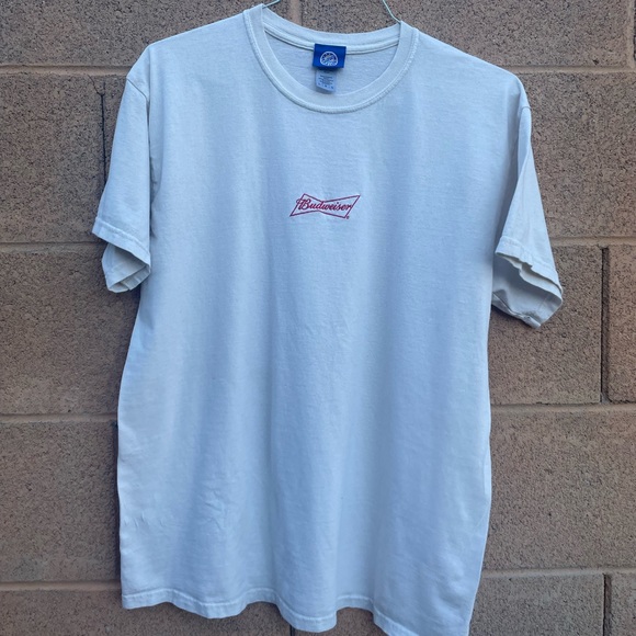 Budweiser Other - Embroidered Budweiser Beige T-Shirt, size Large, great condition